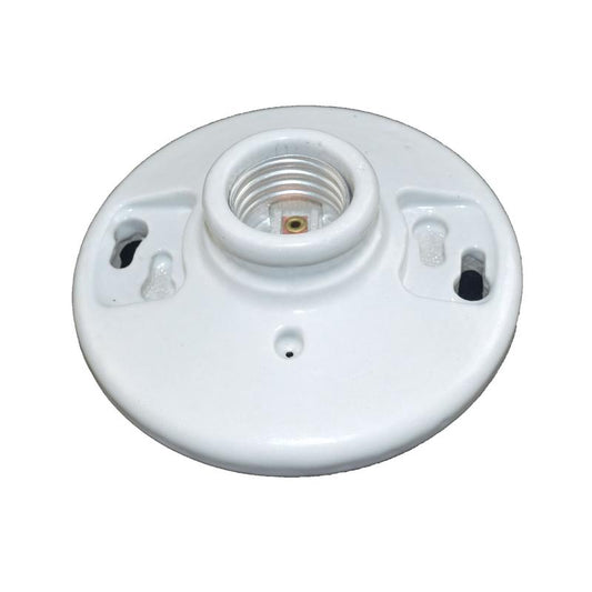 Roseta de Porcelana sin Cadena Voltek F507-5 Blanca