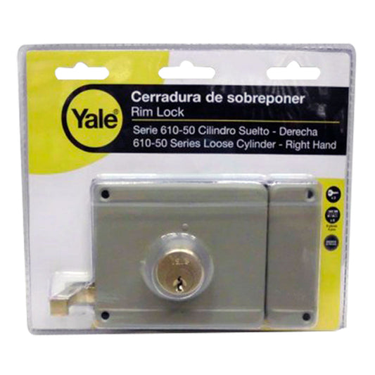 Cerradura Yale 610.50MM Sobreponer Derecha (Blister)