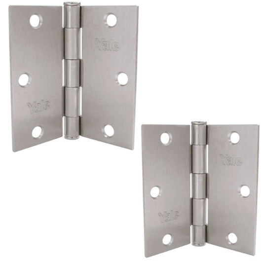 Bisagras Yale 3.5"x3.5"x2" Niquel Satinado (US15)