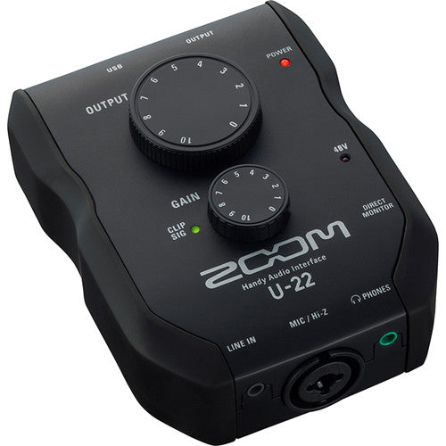 Interfaz de Audio Zoom U-24 USB Compacto 2 canales –