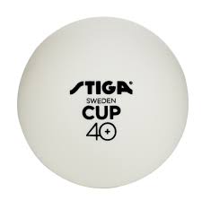 Bola de Ping Pong Cup ABS Stiga Blanca