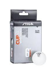 Bola de Ping Pong Cup ABS Stiga Blanca