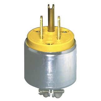 Enchufe 2 Polos 15A Leviton 515PA-000 Amarillo