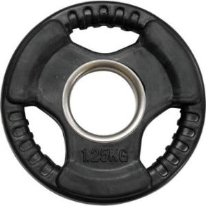 Disco Olímpico 1.25KG de Goma Fortis PL26 Negro