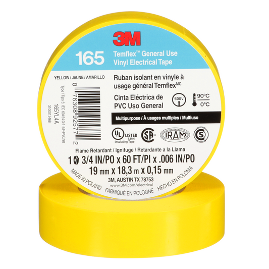 TAPE TEMFLEX 165 3/4" X 60 FT AMARILLO