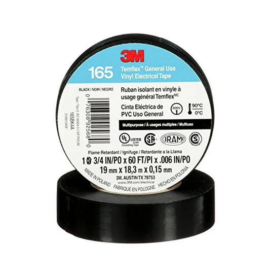 TAPE TEMFLEX 165 3/4" X 30 FT NEGRO