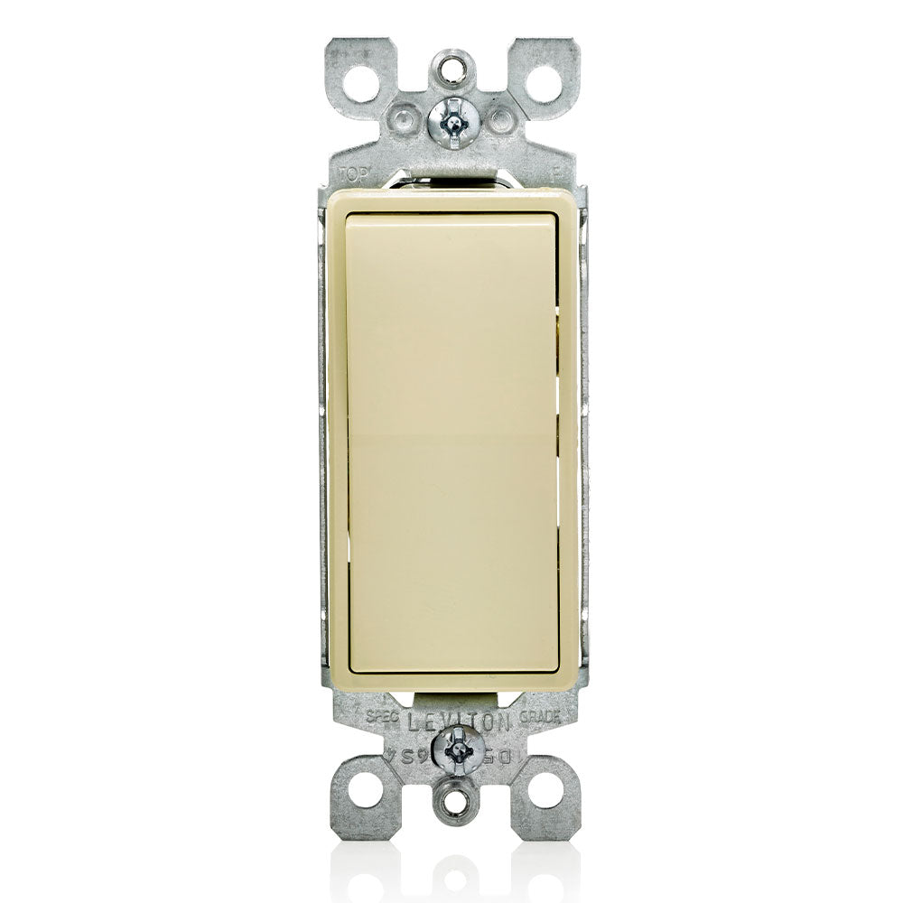 Interruptor Sencillo Decora 15A 3 Way Leviton 5603-02I Ivory