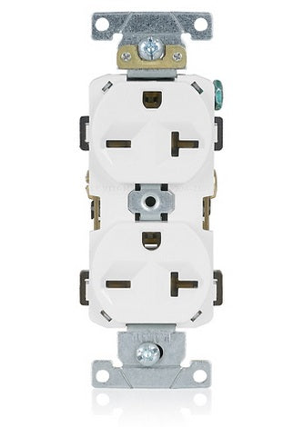 TOMA DOBLE 20A 250V BLANCO