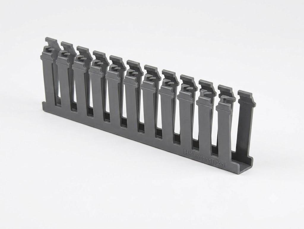 CANALETA PVC RANURADA 1X3 GRIS
