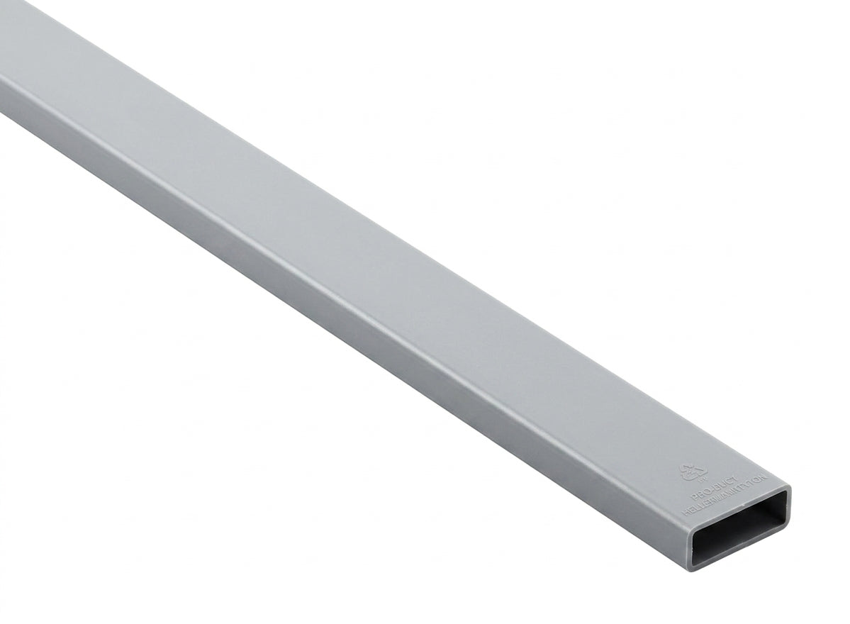 CANALETA RANURADA PVC 1X3X6' GRIS