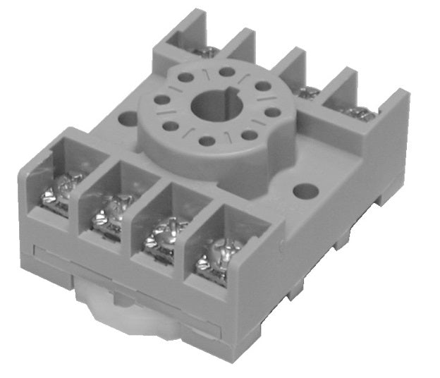 RELAY SOCKET, 8-PIN, SCREW TERMINAL
