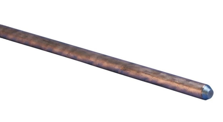Pica PAT cobreada, con punta 3/4" diám., 8' (2,4m), 10 mil, 10,1lb (4,56kg)