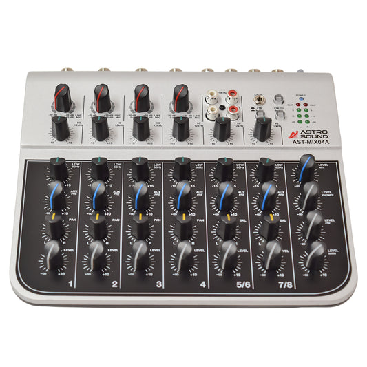 Consola 8 Canales Mini Mixer MIX04A Astro Sound