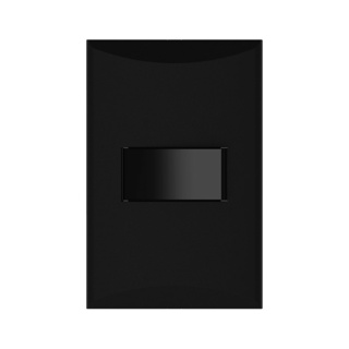 INTERRUPTOR SENC PLATA 15A 120V NEGRO