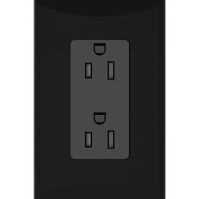 TOMA DOBLE PLATA 15A 120V  NEGRO