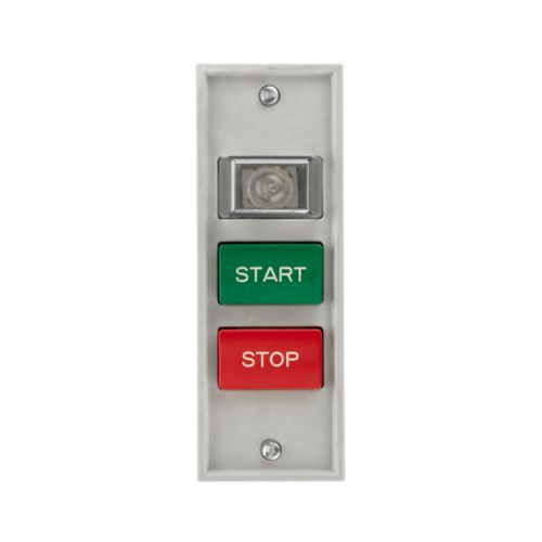 ESTACIÓN DE CONTROL 10250, GABINETE NEMA 1, SERIE 10250H, BOTONERA DE CONTACTO MOMENTÁNEO, CON LEYENDA "START-STOP", CON LUZ PILOTO
