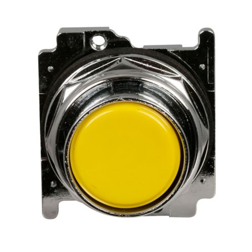 BOTONES OPERADORES NO ILUMINADOS 30.5MM 10250T, SERVICIO PESADO NEMA 3 3R 4 4X 12 13  A PRUEBA DE AGUA Y ACEITE, RASANTE, NO ILUMINADO, COLOR AMARILLO