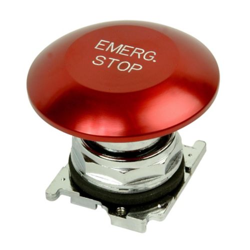 BOTONES OPERADORES NO ILUMINADOS 30.5MM 10250T, SERVICIO PESADO NEMA 3 3R 4 4X 12 13  A PRUEBA DE AGUA Y ACEITE, HONGO JUMBO 64MM, COLOR ROJO