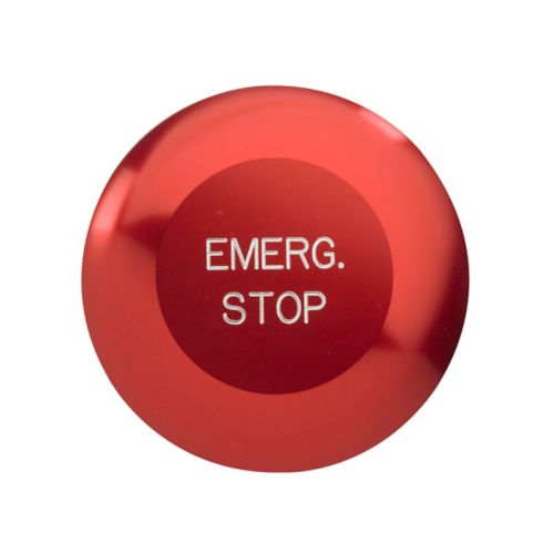 BOTÓN PARO DE EMERGENCIA 30MM, MOMENTÁNEO CON CONTACTO NC