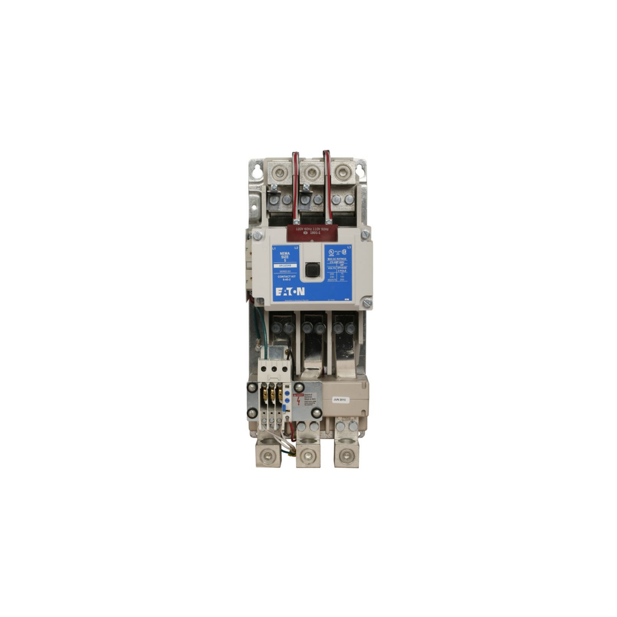 ARRANCADOR MAGNETICO NEMA, SIN GABINETE, NO REVERSIBLE, TAMAÑO NEMA 5, 270 A, BOBINA 240 VAC