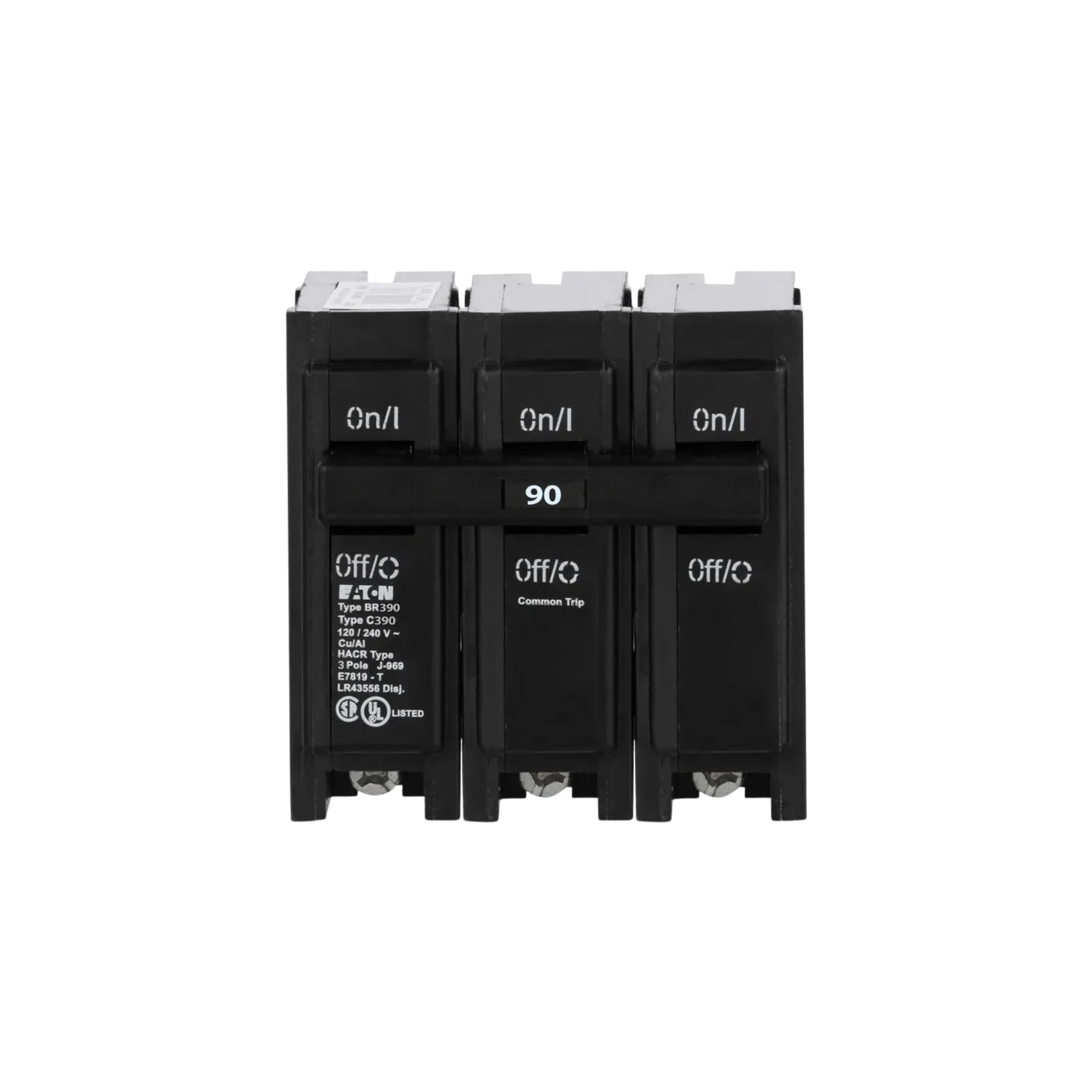 Breaker Residencial BR, 90A, 3P, 208/120v, 10KAIC.