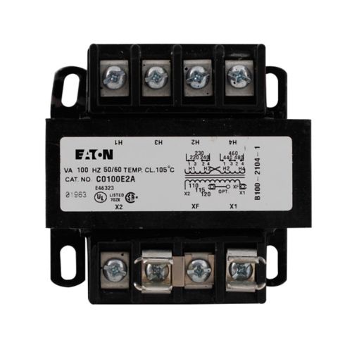 Transformador de Control , Hecho en  USA 75 V.A. 480-240V Primario/ 120V Secundario