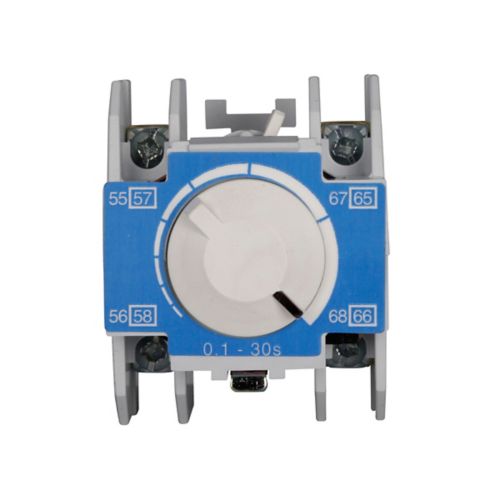 TEMPORIZADOR NEUMÁTICO AJUSTABLE DE 10 A 180 SEG., CONVERTIBLE ON-OFF DELAY, 1NA-1NC, PARA CONTACTOR NEMA FREEDOM