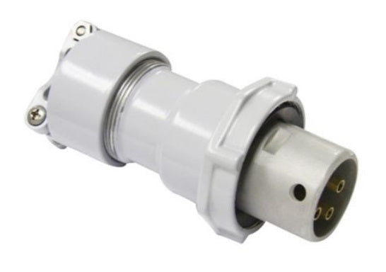 Eaton Crouse-Hinds series PowerMate CCP plug, 30A, 0.390-1.375", Four-wire, four-pole, Style 1, Copper-free aluminum, 600 Vac/250 Vdc