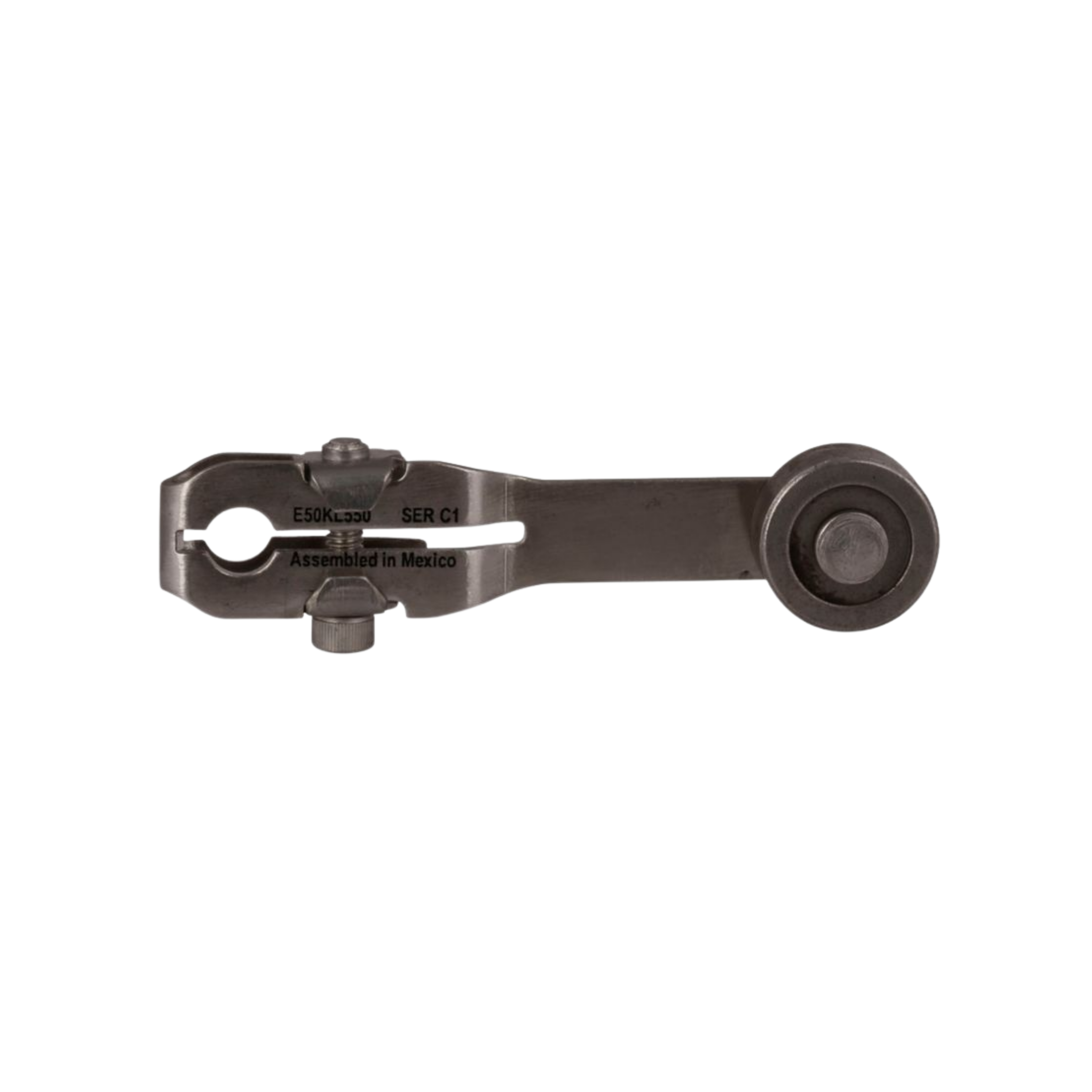 PALANCA DE OPERACIÓN DE 63.5 MM (2.5") DE LONG. CON RODILLO DE METAL PARA FINAL DE CARRERA