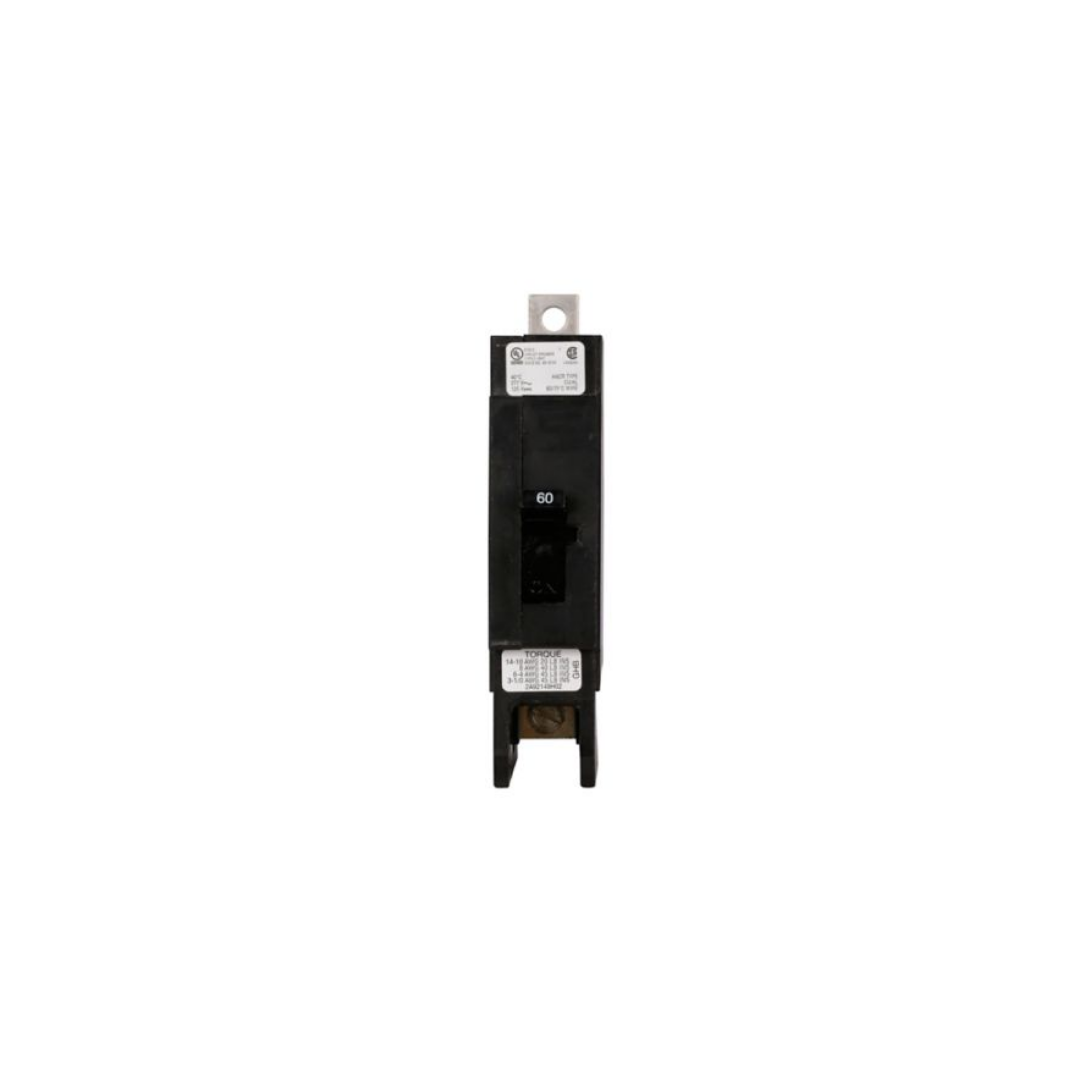 Breaker tipo GHB, Atornillable, 50A, 1P, 65KAIC  208V, 14KAIC  480V .