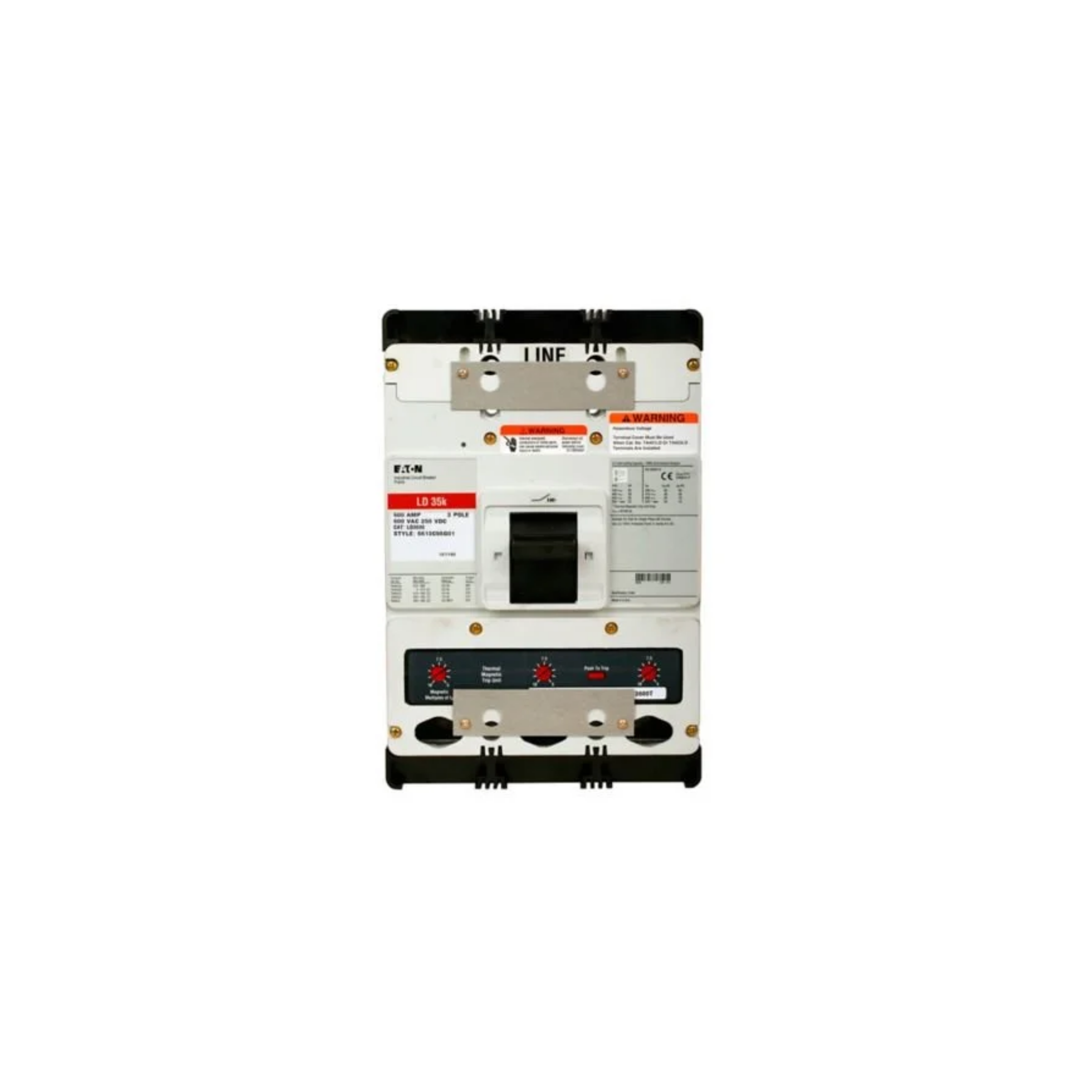 Breaker tipo LD, Atornillable,600A, 3P, 65KAIC  208V, 35KAIC  480V .