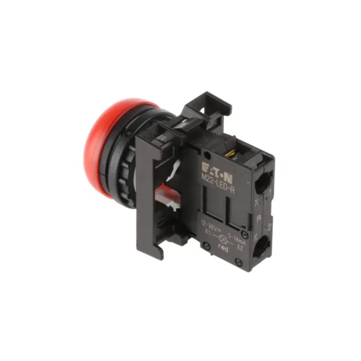 LUZ PILOTO COMPLETA LED, COLOR ROJO, VOLTAJE 12-30V AC/DC