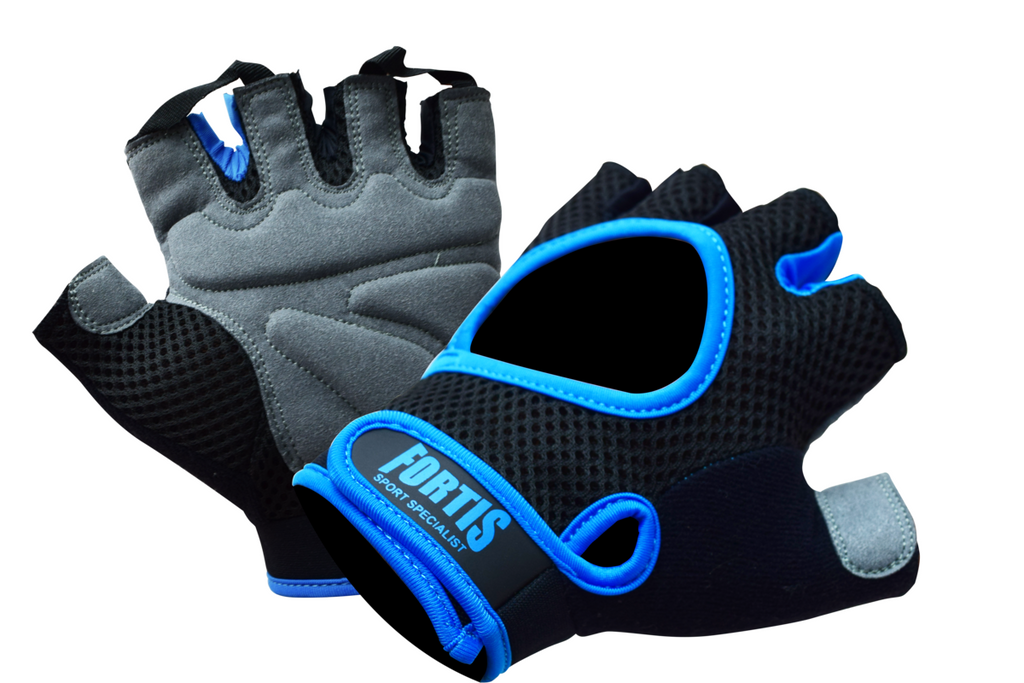 Guante de Pesas L/XLARGE Fortis 1089-BL Vent Plus Negro/Azul