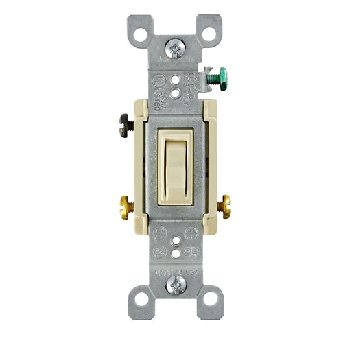 INTERRUPTOR SENC 15A 120V 3WAY IVORY