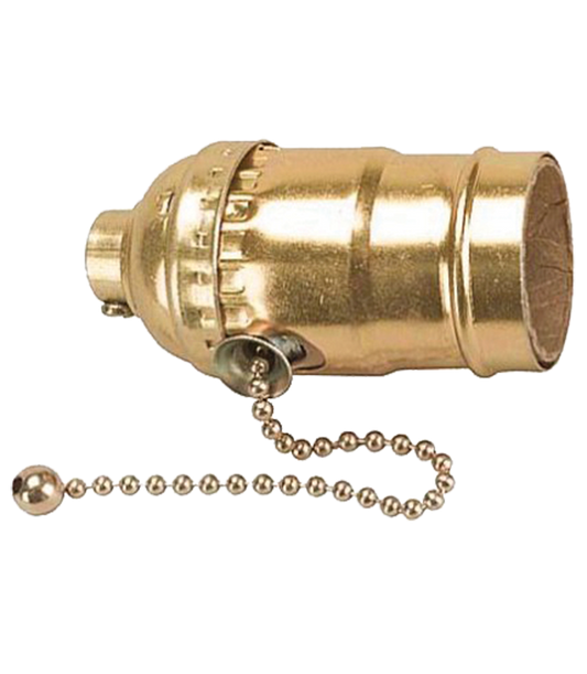 R-SOCKET E26 INT. 660W 250V C/CADENA GRI