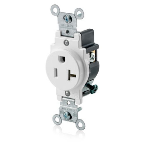 TOMA SENCILLO 20A 125V NEMA 5-20R BLANCO