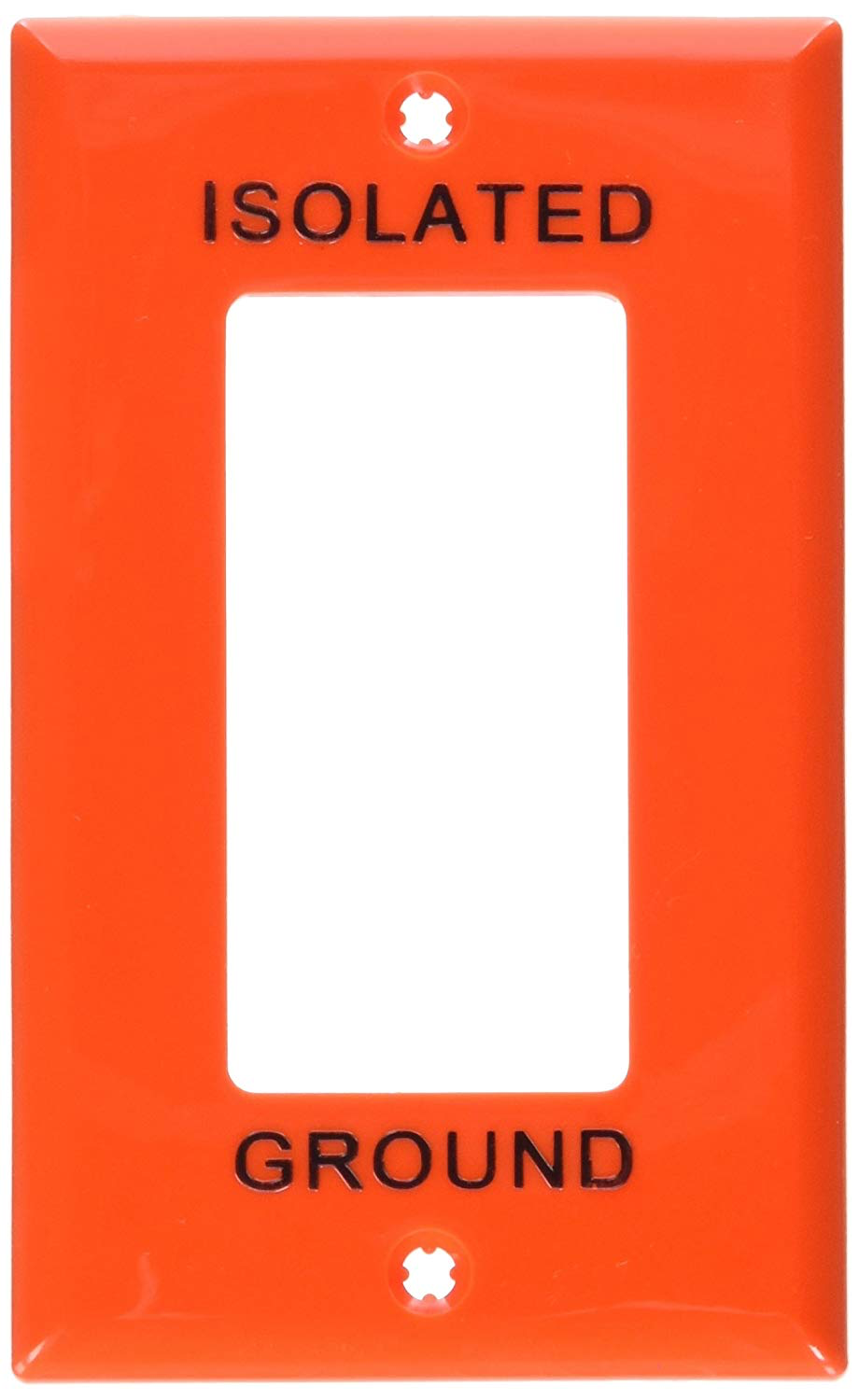 TAPA DECORA 1 GANG C/TORNILLO NARANJA