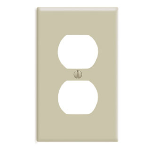 TAPA TOMA DOBLE 1 GANG IVORY