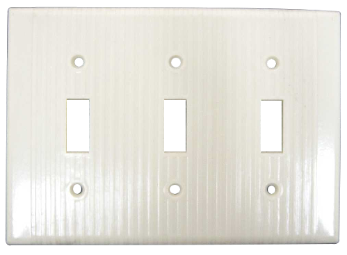 TAPA INTERRUPTOR 3 GANG BLANCO
