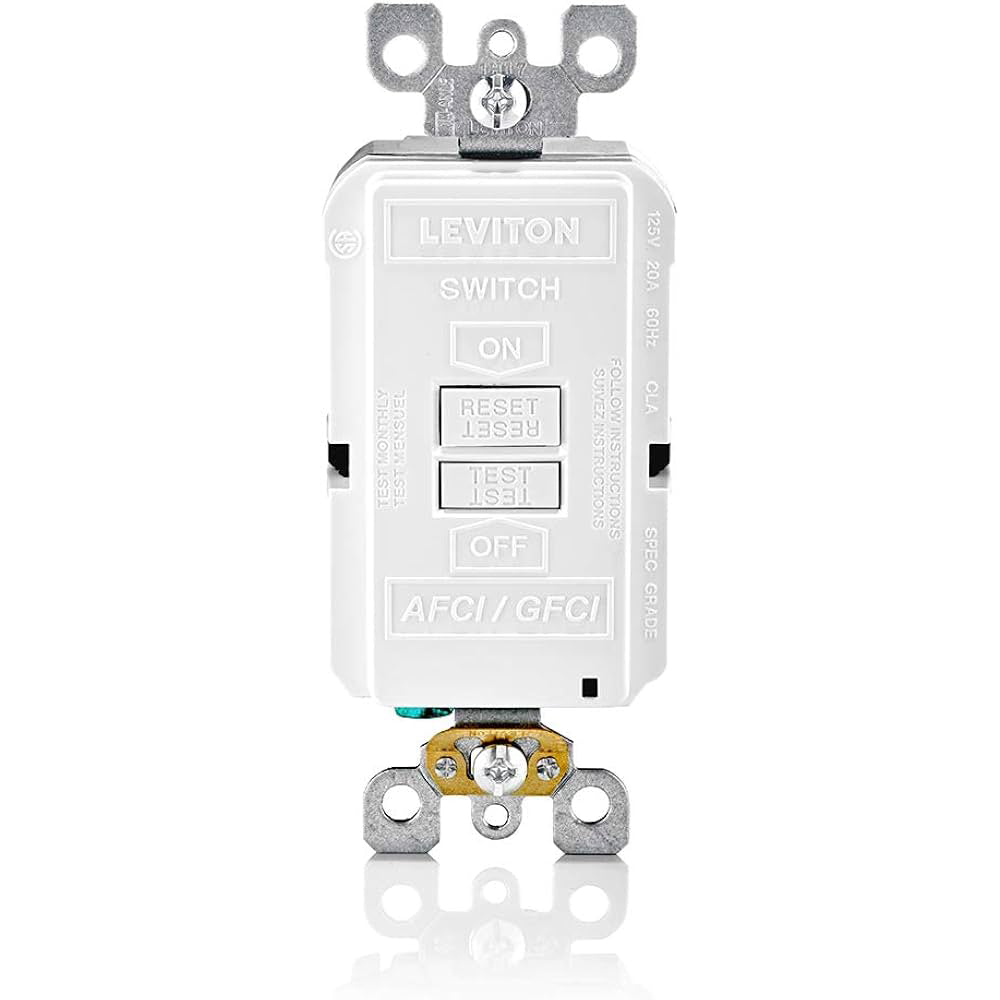 R-TOMA DECORA AFCI/GFCI 20A 125V BLANCO