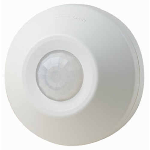 Sensor de ocupación autónomo montado en el techo, PIR, 530SF 120V, 360 grados, infrarrojo pasivo, blanco