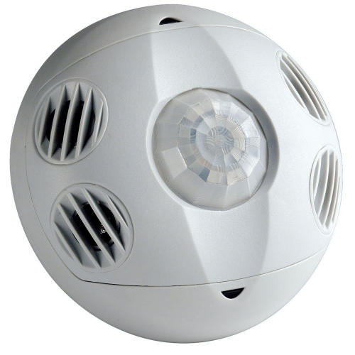 Sensor de presencia multitecnología, 24 V CC, 2000 pies cuadrados, 360 grados, blanco