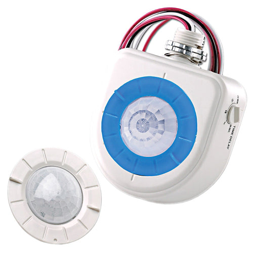Sensor de ocupación, montaje alto, LED verde, 2 lentes intercambiables, 360 grados 120/347V, blanco