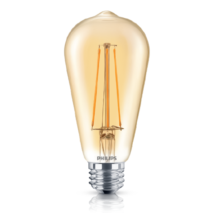R-LED Vintage Amber ST19  5-40W DIM 120V
