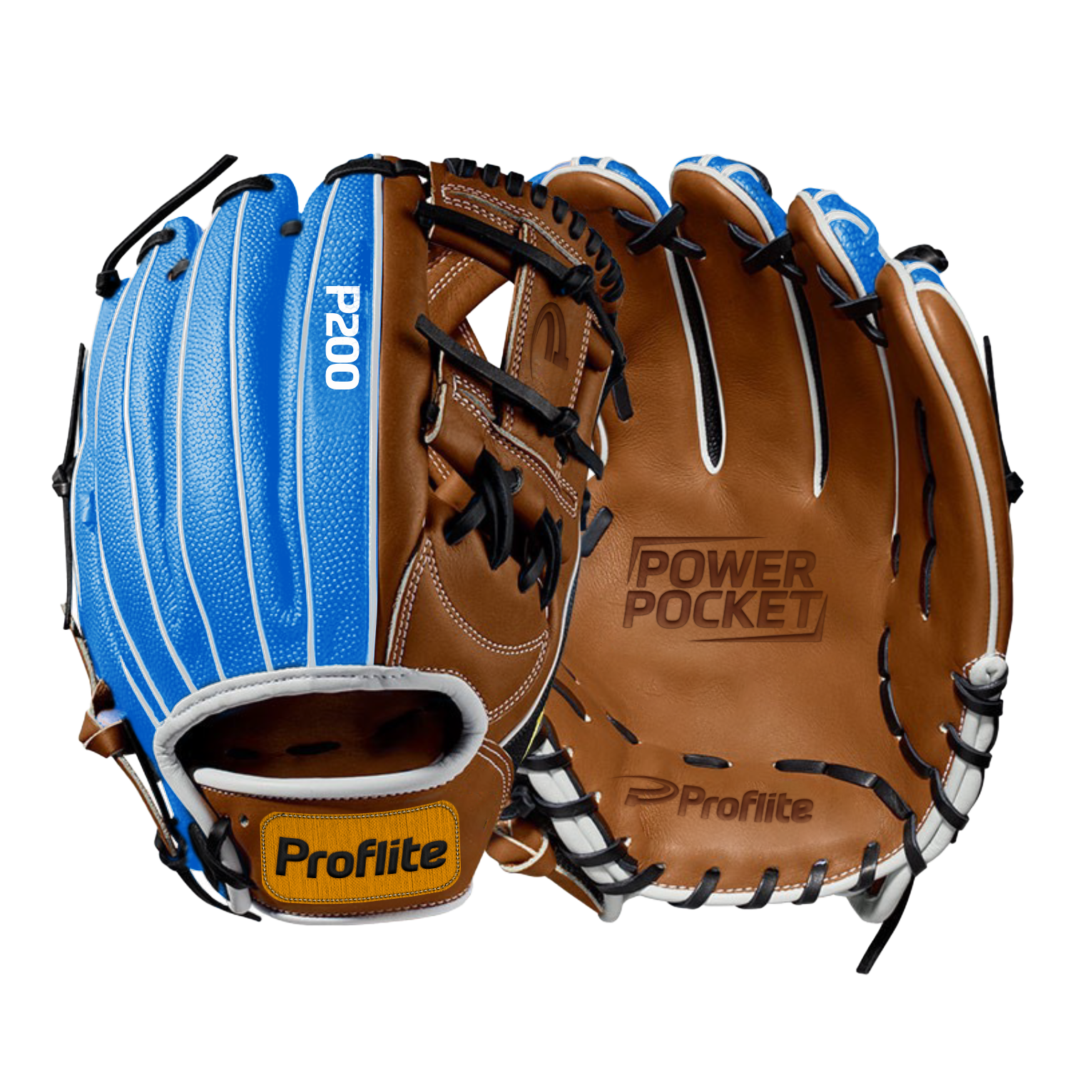 Manilla PRO 10.5" Derecha Proflite P200-AZ Azul/Marrón