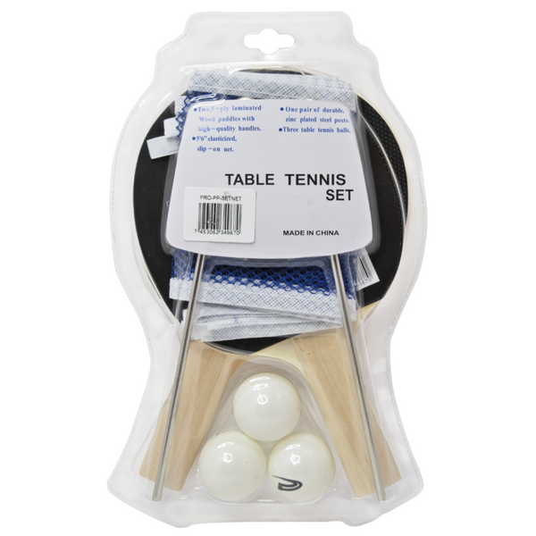 Set 2 Raquetas de Ping Pong + Bolas + Net Proflite PP-SETNET