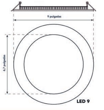 R-LUM. DOWNLIGHT 9 1 BOMBILLO