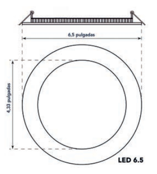 R-LUM. DOWNLIGHT 6.5 1 BOMBILLO