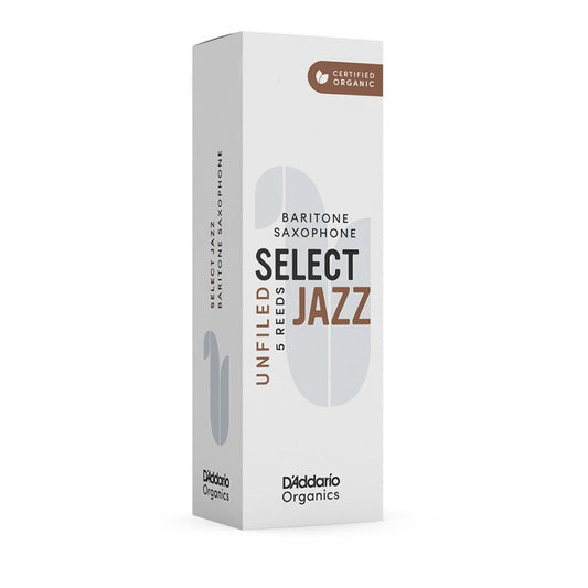 Caña para Saxofón Barítono RRS05BSX3S Rico Select Jazz 3S (Pack 5 UN)