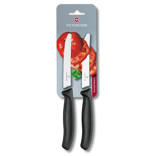 Set de Cuchillos 2 Piezas 10CM 6-7833-B Victorinox Negro